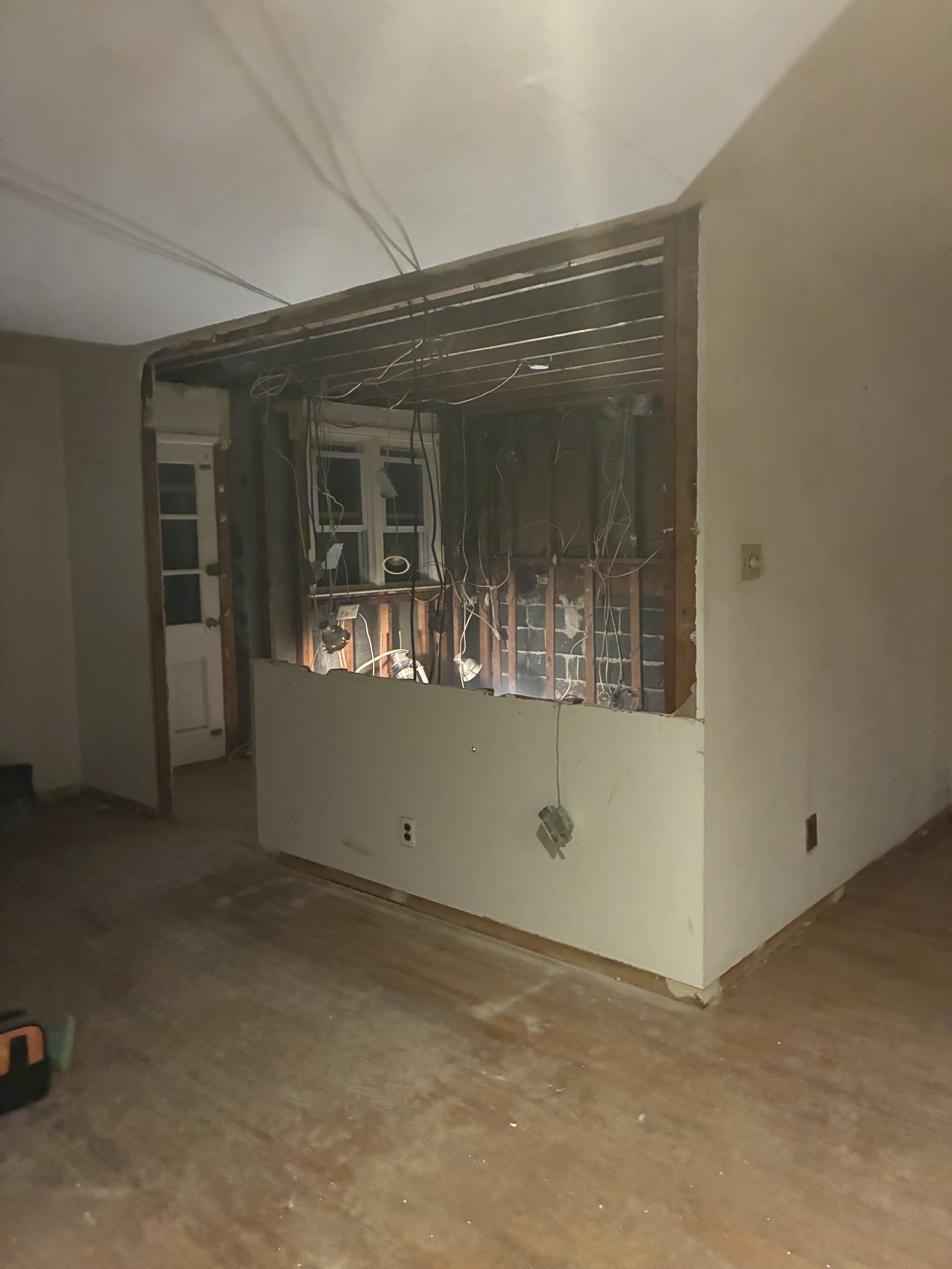 1803 interior after demo to studs
